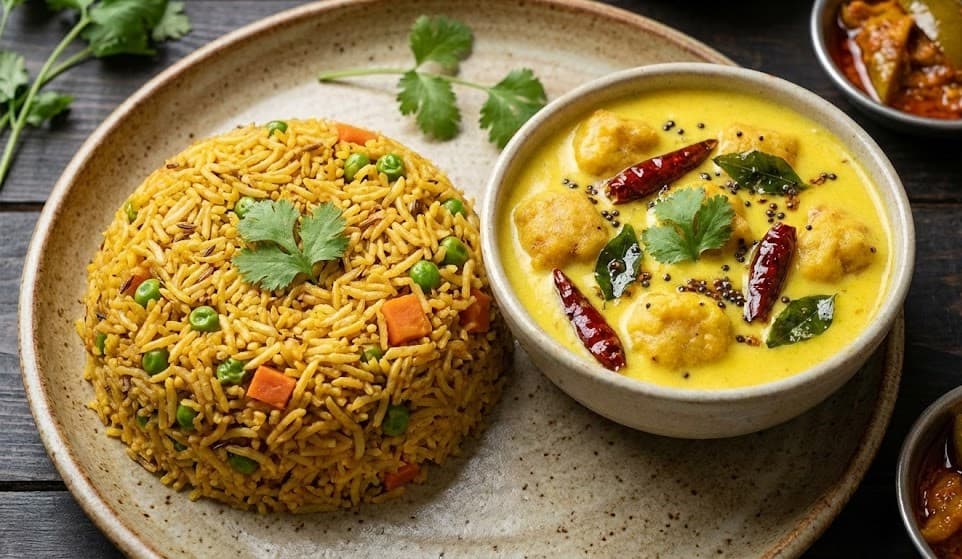Masala Rice with Kadi
