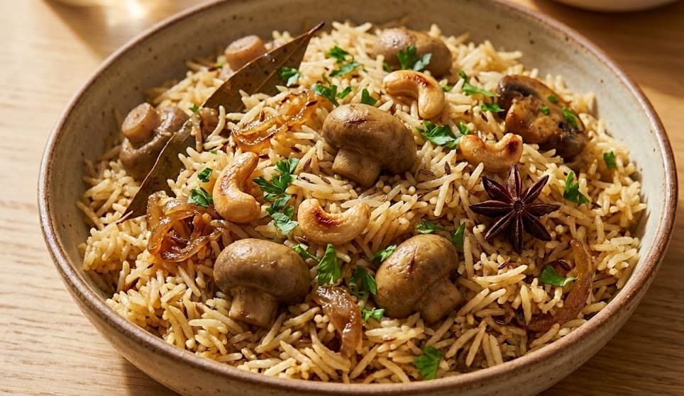 Mushroom Pulao